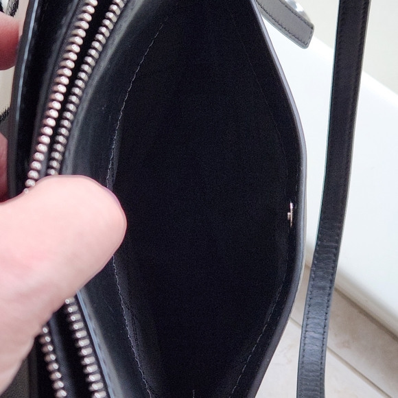 Michael Kors  The Megan Large Striped Leather Tote Bag - Picture 9 of 15